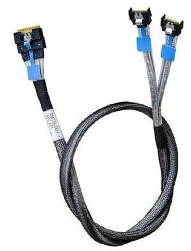 Alt view image 2 of 7 - SlimSAS x8 to 2*MCIO x4,SFF-8654 74Pin to 2*SFF-TA-1016 38Pin,PCIe Gen5 Mini Cooledge IODouble Straight Cable 80CM(CBL-SAST-0953)