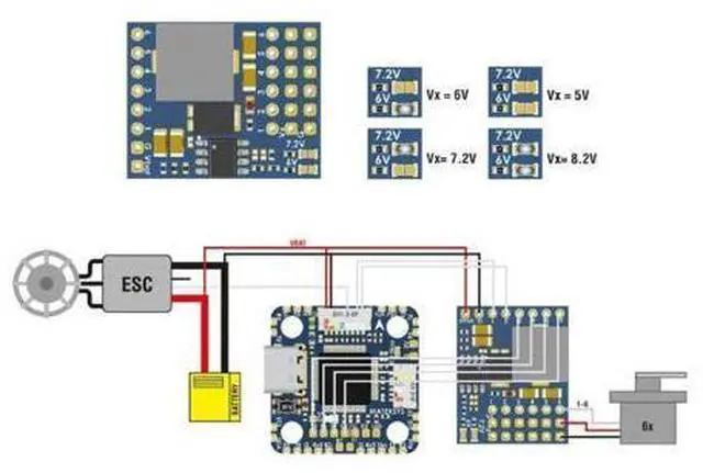 Alt view image 2 of 4 - MATEK SERVO PDB with 4A BEC 5.5-36V to 5-8.2V Flight Controller Module Board MATEK SERVO PDB with 4A BEC 5.5-36V to 5-8.2V Flight Controller Module Board