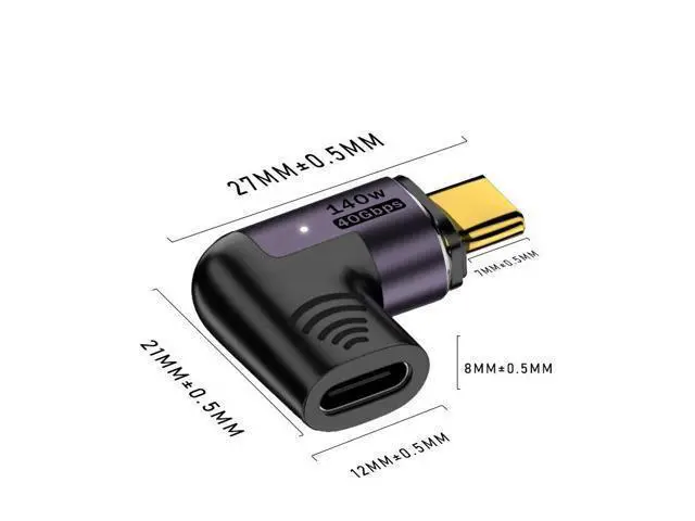 Alt view image 4 of 5 - 140W USB4.0 Magnetic Adapter USB C To Type C 40Gbps Fast Charging Magnet Converter Cable Connector 8K@60Hz USB Type C Adapter(3)