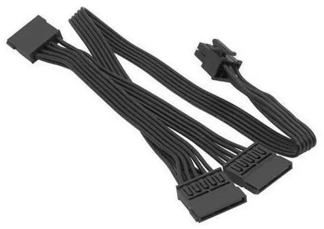 Alt view image 2 of 5 - SATA Module Hige Quality Power Cable 6Pin IDE to 3 x SATA Adapter Splitter Cable For Seasonic KM3 series ATX PSU