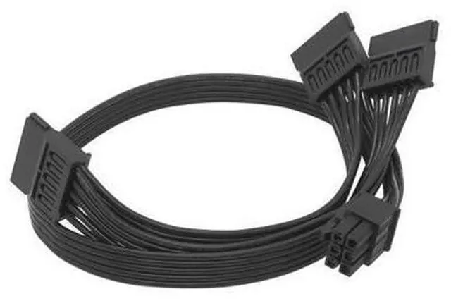 Alt view image 5 of 5 - SATA Module Hige Quality Power Cable 6Pin IDE to 3 x SATA Adapter Splitter Cable For Seasonic KM3 series ATX PSU