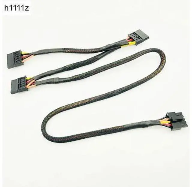 Main image of Black Sleeved 5Pin to 3*SATA Modular Power Supply Cables Adapter PSU SATA Power Cable for OCZ ZT/GreatWall 88CM