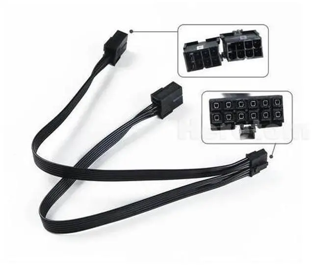 Main image of FOR 2x 8 Pin Dual to 12-Pin Graphics Card Power Cable for RTX 3070 30CM