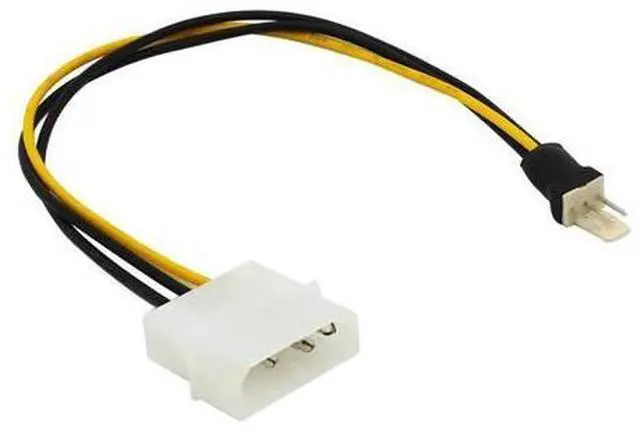 Alt view image 2 of 5 - 2pcs 4Pin Molex Male to 3Pin Computer Fan Cooling Power Extension Cable IDE to 3 Pin Connector Power Cable HY1588