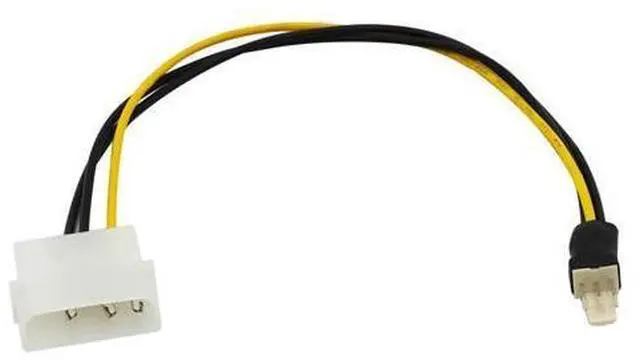Alt view image 3 of 5 - 2pcs 4Pin Molex Male to 3Pin Computer Fan Cooling Power Extension Cable IDE to 3 Pin Connector Power Cable HY1588