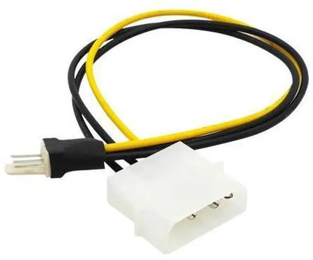 Alt view image 4 of 5 - 2pcs 4Pin Molex Male to 3Pin Computer Fan Cooling Power Extension Cable IDE to 3 Pin Connector Power Cable HY1588