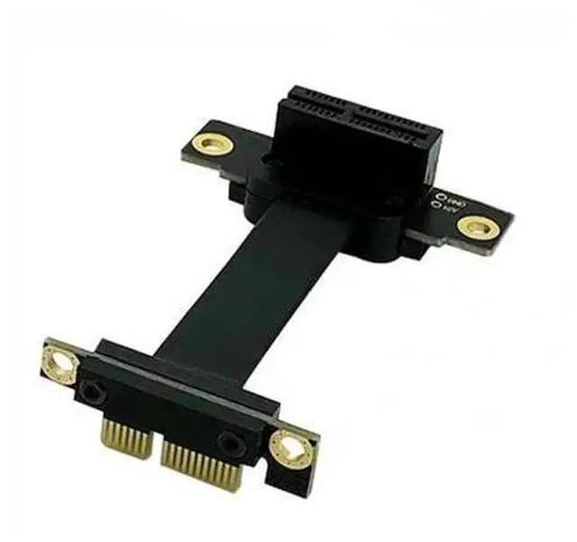 Main image of PCIE X1 Riser Cable Dual 90 Degree PCIe X1 X1 Extension Cable 8Gb/s PCIE 1X Riser Card Line- 5cm