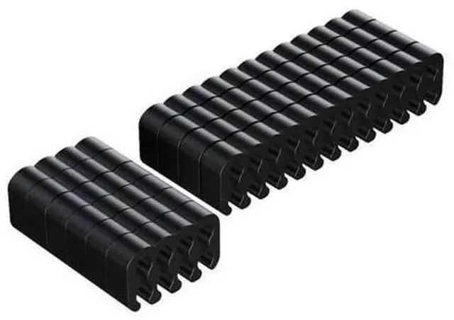 Main image of PVC Clamp Cable Clip Organizer Dresser for 2.5-3.2mm PC Power Cord Wiring 8/24 Pin Computer Cable Manager(8PINx6 24PINX4)