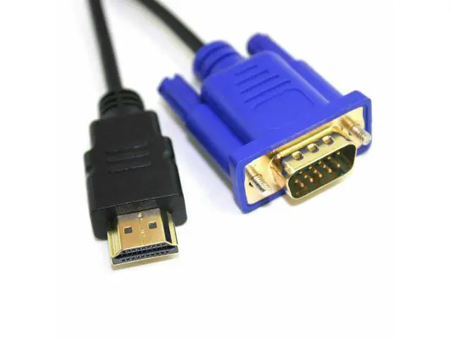 Alt view image 4 of 7 - HDMI Gold Male to VGA 15 Pin 6FT Video Adapter Cable For HDTV DVD BOX Computers