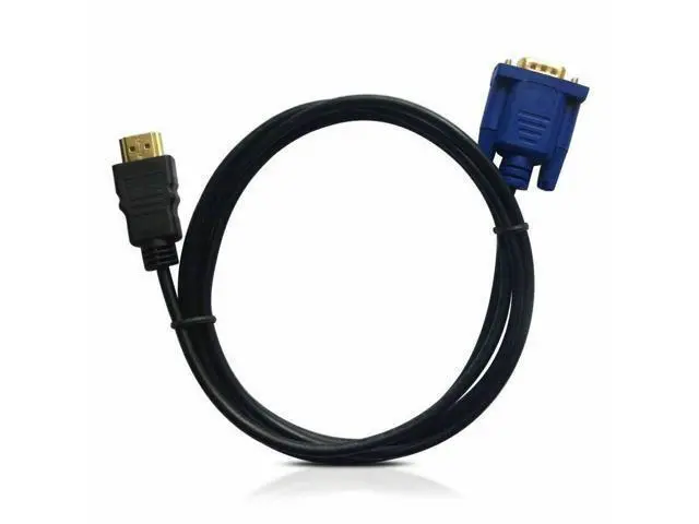 Alt view image 6 of 7 - HDMI Gold Male to VGA 15 Pin 6FT Video Adapter Cable For HDTV DVD BOX Computers