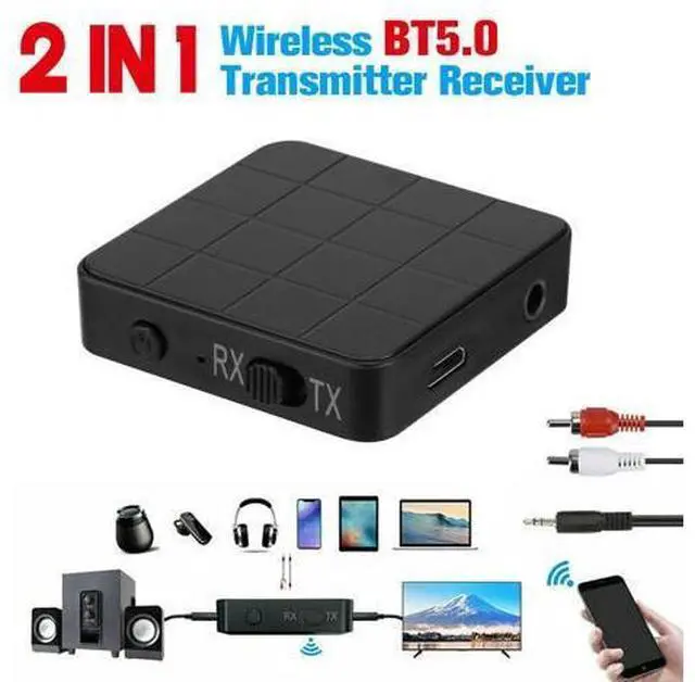 Main image of 2 IN 1 Bluetooth 5.0 Transmitter Receiver Wireless Audio Aux 3.5mm Adapter USA
