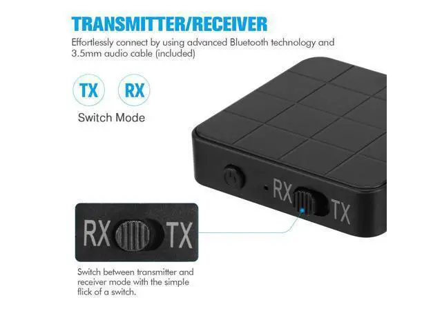 Alt view image 2 of 7 - 2 IN 1 Bluetooth 5.0 Transmitter Receiver Wireless Audio Aux 3.5mm Adapter USA