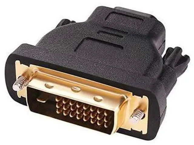 Main image of DVI Male to HDMI Female Adapter Bi-Directional DVI-D Port Converter