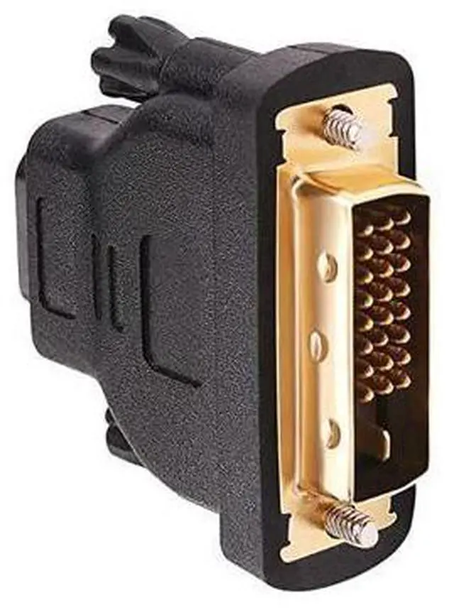 Alt view image 5 of 6 - DVI Male to HDMI Female Adapter Bi-Directional DVI-D Port Converter