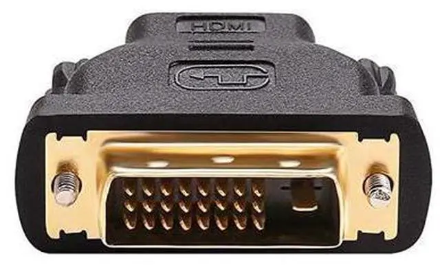 Alt view image 3 of 6 - DVI Male to HDMI Female Adapter Bi-Directional DVI-D Port Converter