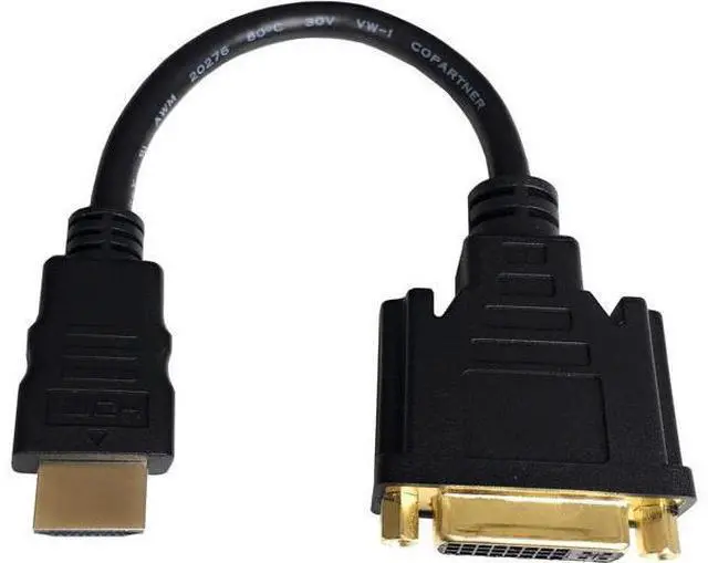 Alt view image 2 of 5 - HDMI to DVI Cable Bi-Directional HDMI Male to DVI-D(24+1) Female Adapter 4k DVI to HDMI Conveter (1 Pack DVI-D)