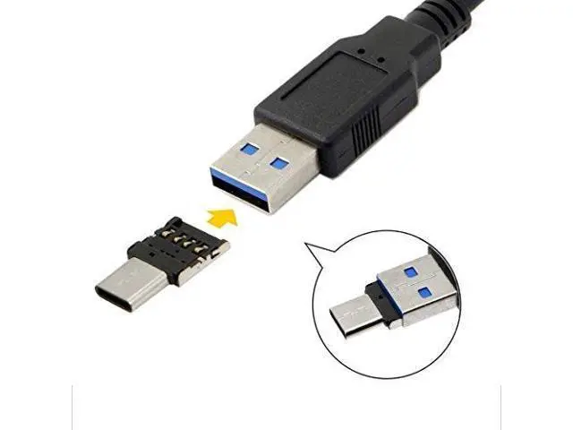 Alt view image 7 of 7 - 5 PCS USB C OTG Adapter USB C Male to USB 2.0 Female Ultra Mini Size Connector Adapter