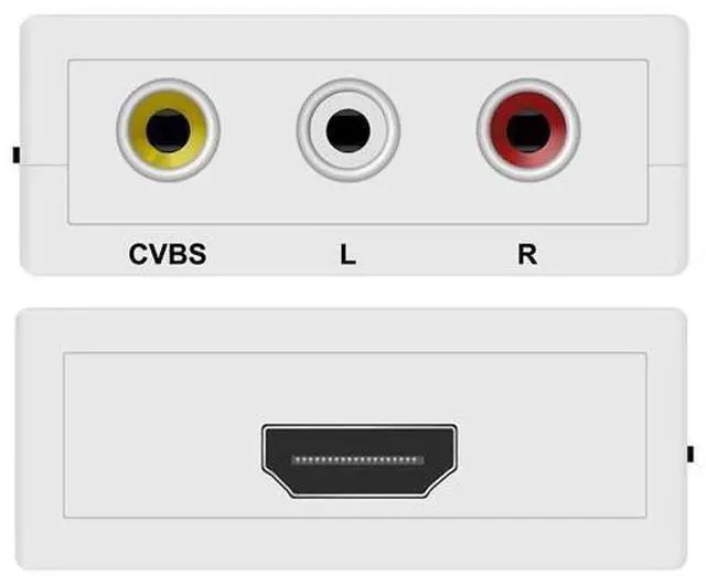 Alt view image 4 of 7 - RCA to HDMI,AV to HDMI converter,1080P mini RCA composite CVBS video to audio converter adapter,support PAL/NTSC,for TV/PC/PS3/STB/Xbox VHS/VCR/Blu-ray DVD player