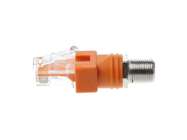 Alt view image 2 of 6 - F Female To RJ45 Male Coaxial Barrel Coupler Adapter RJ45 To RF Connector Converter