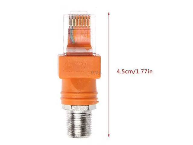Alt view image 6 of 6 - F Female To RJ45 Male Coaxial Barrel Coupler Adapter RJ45 To RF Connector Converter