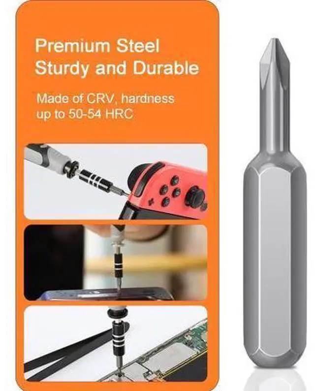 Alt view image 7 of 7 - Small Screwdriver Set with 120 Bits, Kingsdun 130 in 1 Precision Magnetic Screwdriver Bit Set with Tweezer, Flat, Phillips, Pentalobe, Torx Star Screwdriver for Computer, Xbox, Phone, PC Laptop
