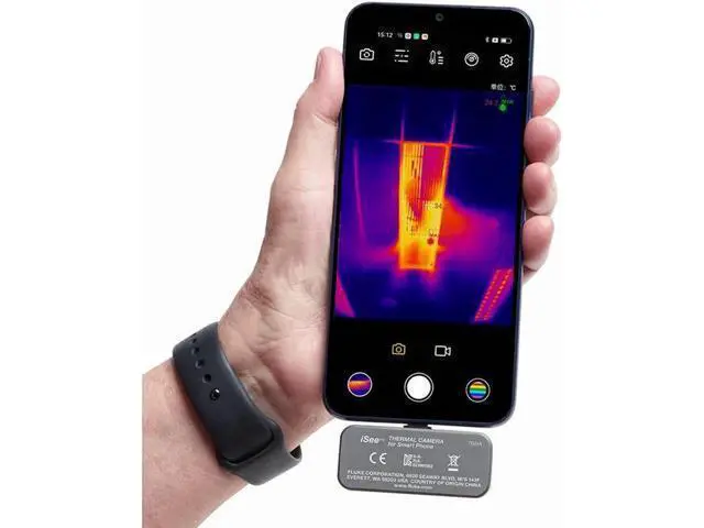 Alt view image 5 of 7 - Fluke iSee TC01A PCB 256x192 25Hz IR Mobile Thermal Camera for Android