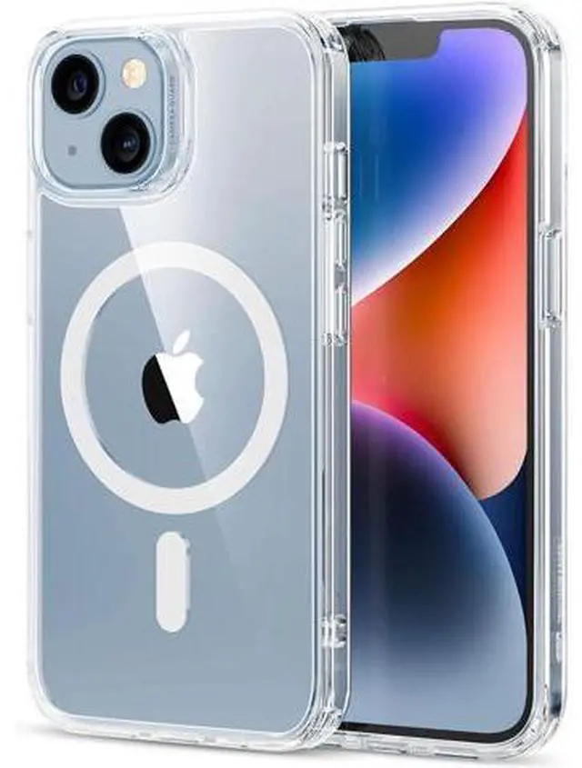 Main image of for iPhone 14 Case/iPhone 13 Case, Compatible with MagSafe, Shockproof Military-Grade Protection, Magnetic Phone Case for iPhone 14/13, Classic Hybrid Case (HaloLock), Clear