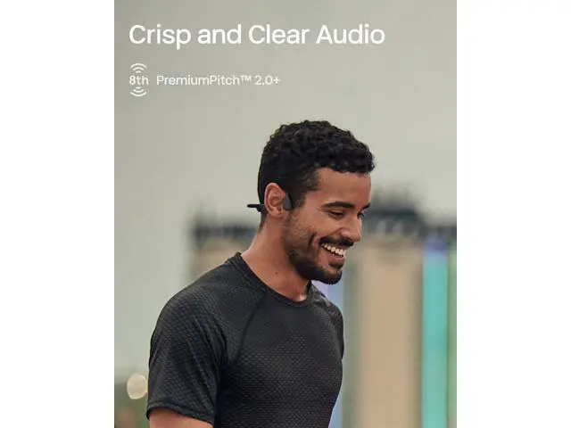 Alt view image 2 of 7 - SHOKZ OpenRun Mini (AfterShokz Aeropex Mini) -Bone Conduction Open-Ear Bluetooth Sport Headphones - Waterproof Wireless Earphones for Workouts and Running - Built-in Mic-Black