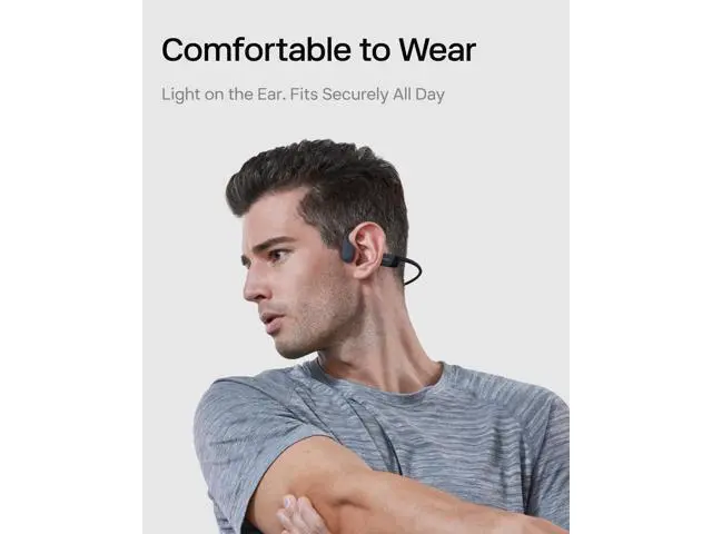 Alt view image 7 of 7 - SHOKZ OpenRun Mini (AfterShokz Aeropex Mini) -Bone Conduction Open-Ear Bluetooth Sport Headphones - Waterproof Wireless Earphones for Workouts and Running - Built-in Mic-Black