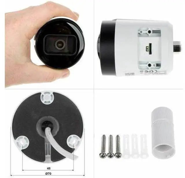 Alt view image 7 of 7 - IPC-HFW2441S-S replace IPC-HFW2431S-S-S2 4MP IR Fixed-focal Bullet WizSense Network IPC Black 3.6mm lens
