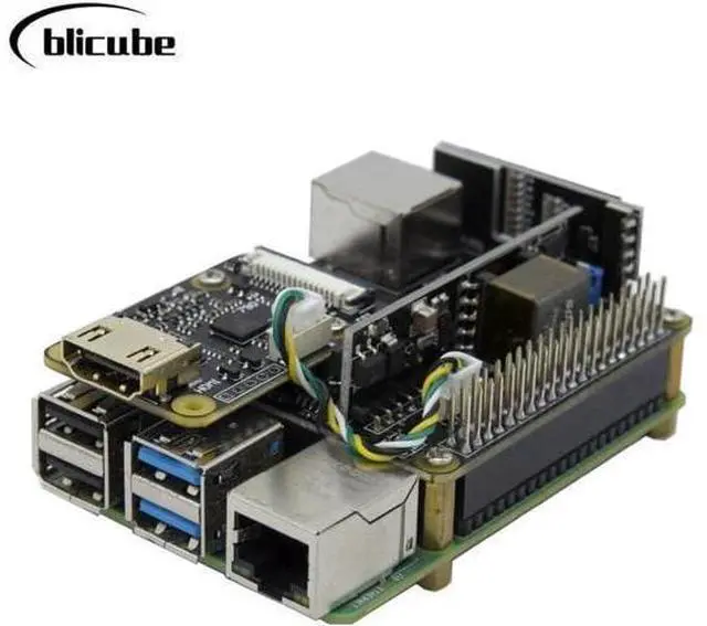 Alt view image 3 of 4 - PiKVM v3 BliKVM HAT "KVM over IP" Raspberry Pi 4b PoE HDMI CSI