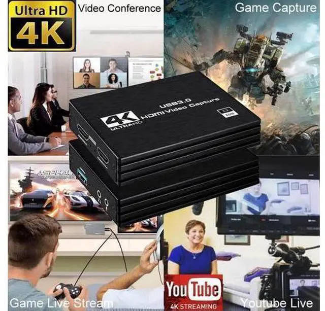 Alt view image 2 of 7 - 4K 1080P 60FPS Capture Card Nintendo Switch, Video Capture Card, Game Capture Card, HDMI to USB/Type-C Capture Card for Streaming Work with PS4/PC/OBS/Camera