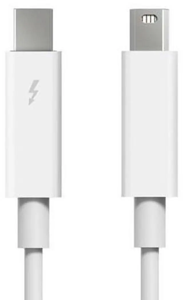 Alt view image 3 of 3 - For MacBook 2013 2014 2015 Thunderbolt Port to Thunderbolt Male to Male Data Video Cable White(200 cm)