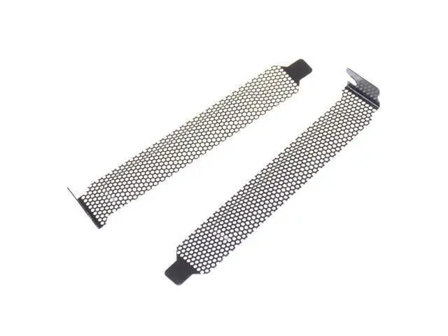 Alt view image 5 of 5 - 5pcs/lot Black Hard Steel PCI Slot Covers Bracket w/ Screws, Full Profile Expansion Dust Filter Blanking Plate for PCI