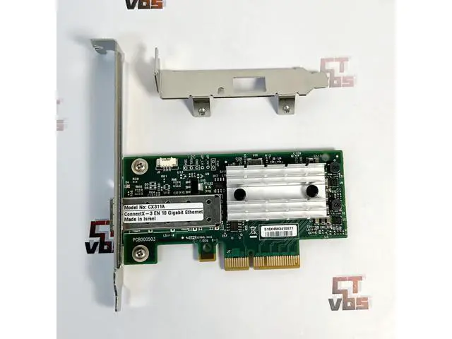 Alt view image 5 of 7 - Mellanox MCX311A-XCAT 10G Ethernet CX311A ConnectX-3 EN 10GbE SFP+ PCIe NIC Server Adapter