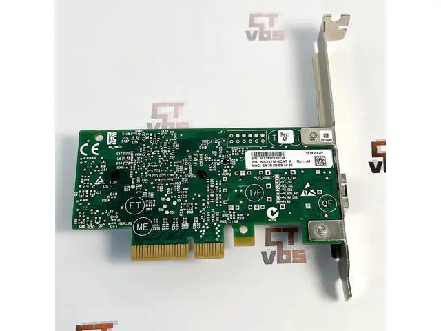 Alt view image 7 of 7 - Mellanox MCX311A-XCAT 10G Ethernet CX311A ConnectX-3 EN 10GbE SFP+ PCIe NIC Server Adapter