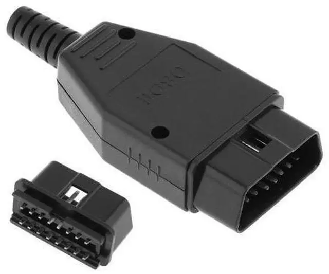Main image of OBD-II DIY 16Pin Male Extension Opening Cable Car Diagnostic Interface Connector PLug with SR Shell and Screw