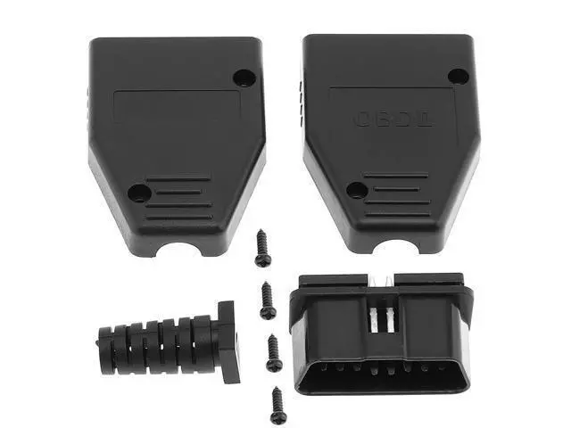 Alt view image 5 of 6 - OBD-II DIY 16Pin Male Extension Opening Cable Car Diagnostic Interface Connector PLug with SR Shell and Screw