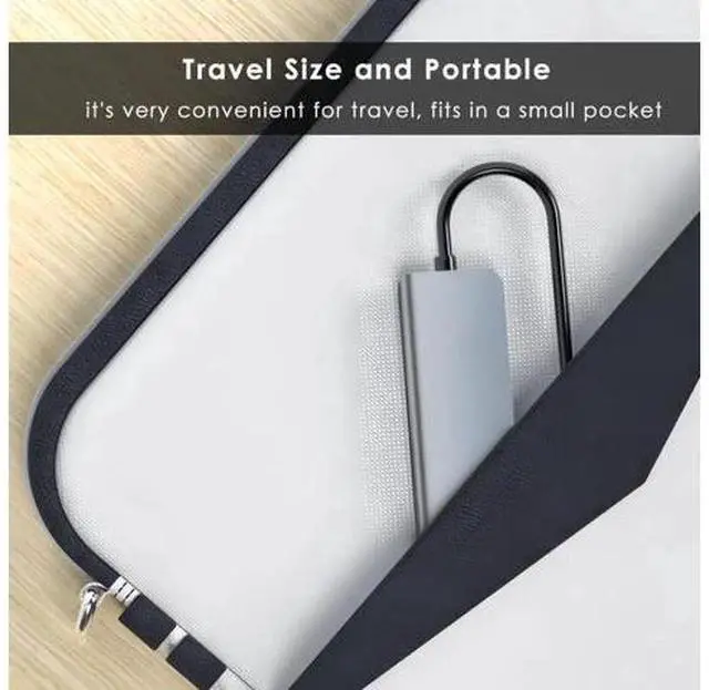 Alt view image 3 of 7 - 6 in 1 USB C to HDMI Adapter 4K@30Hz with 100W PD Charging, USB 3.0, USB 2.0, SD/TF Card Reader Compatible with Mac M1, M2, M3, iPad, iPhone 15 Pro/Pro Max, More Type C Devices