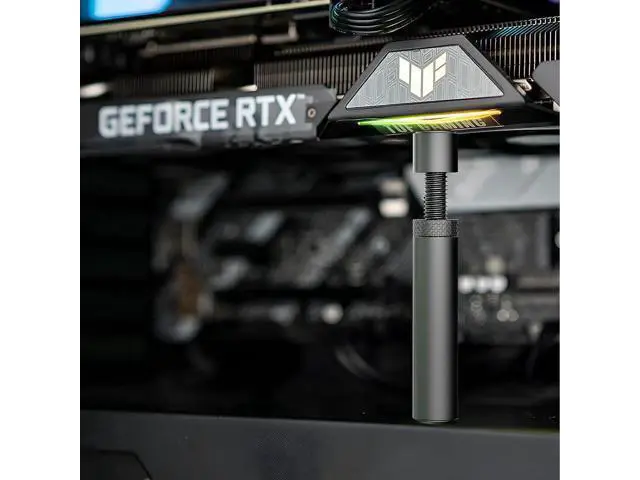 Alt view image 6 of 6 - Graphics Card GPU Support Bracket, Adjustable Height GPU Sag Stand Bracket with Magnet and Non-Slip Sheet, GPU Holder for Prevent Universal VGA Graphics Card Sag - 2.8-4.7"- L - White Black
