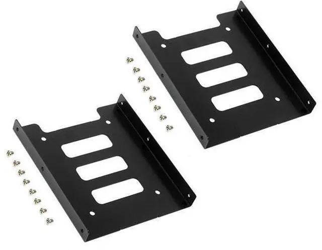 Main image of 2.5 to 3.5 inch SSD Mounting Bracket HDD Metal Adapter Dock Laptop Hard Drive Holder for 2.5" SSD HDD PC Computer Server (2PCS)