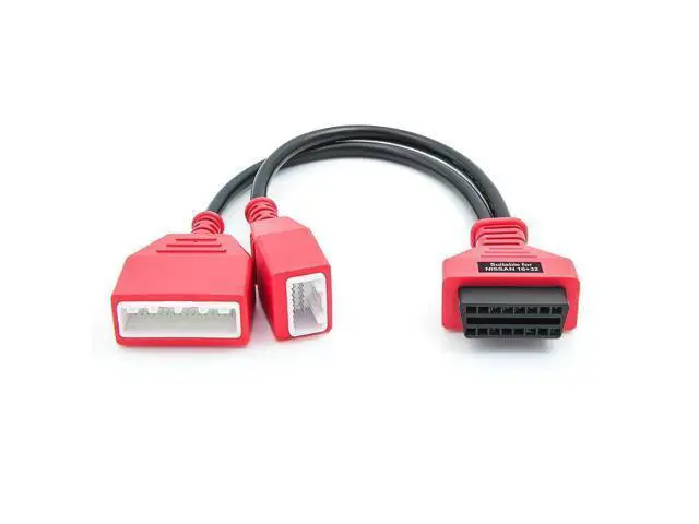Alt view image 4 of 7 - for Nissan Key programmer 32pin 16Pin to 16pin OBD2 Extension Cable Male to Female Car ECU auto Tool OBD 2 Connector