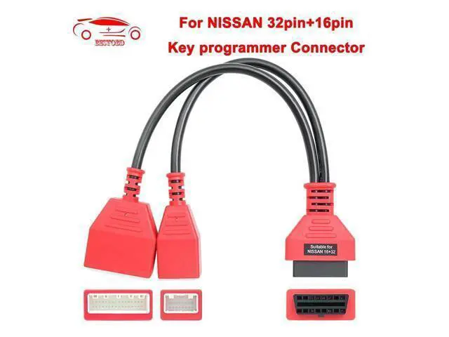 Alt view image 5 of 7 - for Nissan Key programmer 32pin 16Pin to 16pin OBD2 Extension Cable Male to Female Car ECU auto Tool OBD 2 Connector