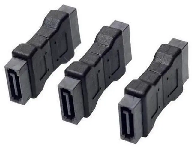 Main image of High quanlity 7PIN SATA 3.0 data male to male Port adapter straight angle 7P Serial ATA III 6Gbps Jack Connector Coupler