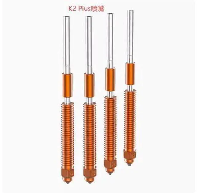 Main image of Creality K2Plus/Creality Hi nozzle set, Lingxi K2P integrated quick-release nozzle set, 2 0.4mm, 1 0.6mm, 1 0.8mm