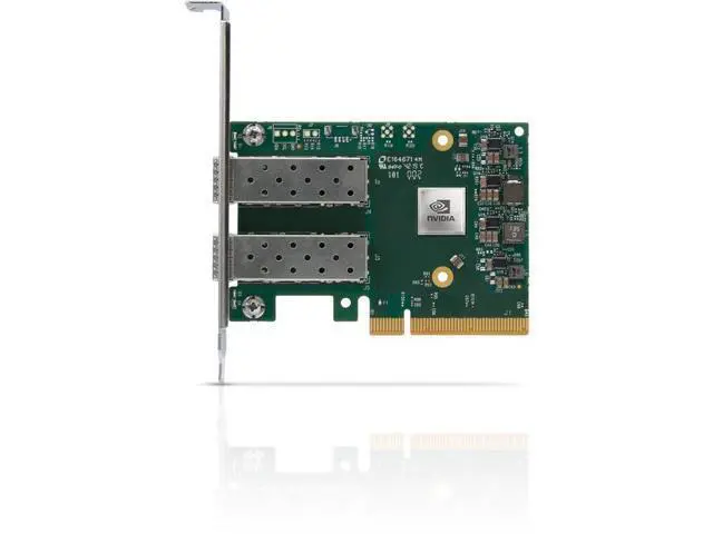 Alt view image 4 of 4 - Mellanox MCX631102AN-ADAT ConnectX-6 Lx EN Adapter Card 25Gbps PCIe 4.0 x8 2 x SFP28