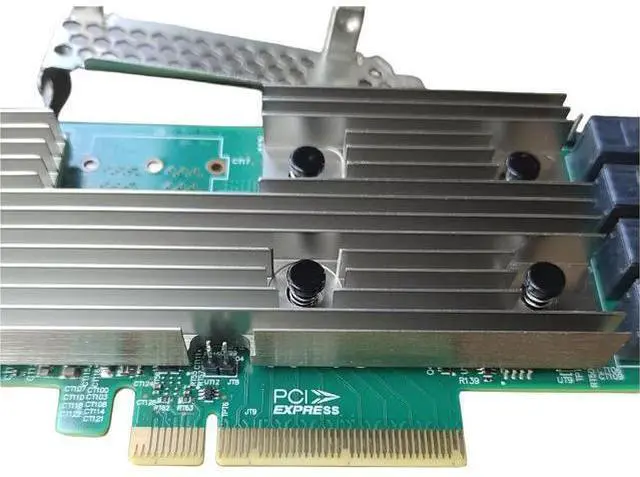 Alt view image 4 of 5 - SAS9305-16i SATA SAS 16 Port HBA 12Gbs RAID Controller Card Host Bus Adapter PCIe 3.0 x8 IT-Mode 05-25703-00 Card (9305-16i + 4 * 8643 SATA)