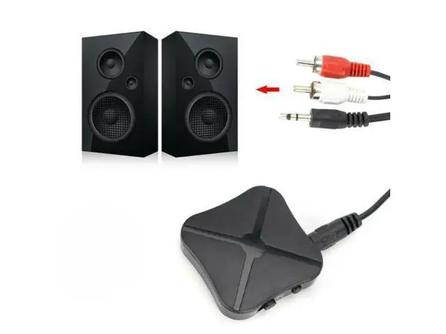 Alt view image 7 of 7 - 2 in 1 Bluetooth 5.0 Transmitter & Receiver Wireless Audio Adapter with 3.5mm Aux RCA Cable for TV Home Stereo Smartphone PC
