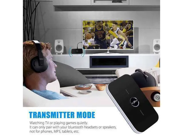 Alt view image 4 of 7 - 2in1 Bluetooth Transmitter & Receiver Wireless A2DP Home TV Stereo Audio Adapter