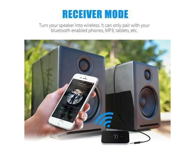 Alt view image 5 of 7 - 2in1 Bluetooth Transmitter & Receiver Wireless A2DP Home TV Stereo Audio Adapter